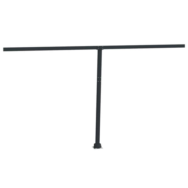 The Living Store Markiisin tolppasarja antrasiitti 450x245 cm rauta -  Markiisit