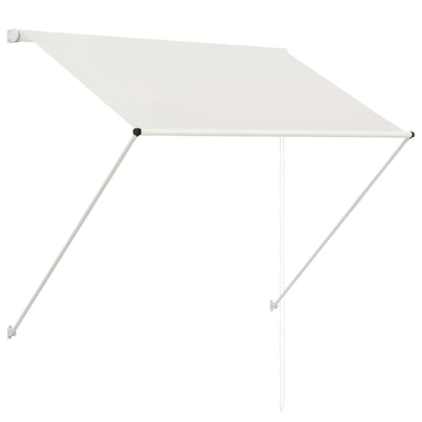 The Living Store Sisäänkelattava markiisi 100x150 cm kerma - Markiisit
