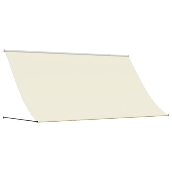 The Living Store Sisäänkelattava markiisi kerma 300x150 cm kangas ja teräs - Markiisit