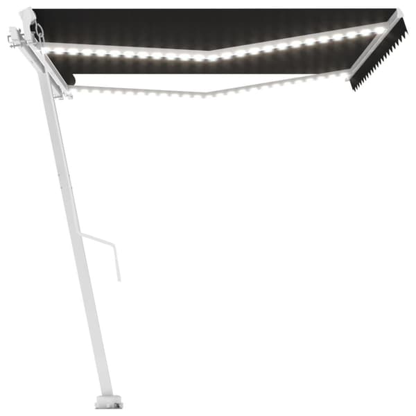Markiser - Living Markis manuellt infällbar med LED 400x300 cm antracit