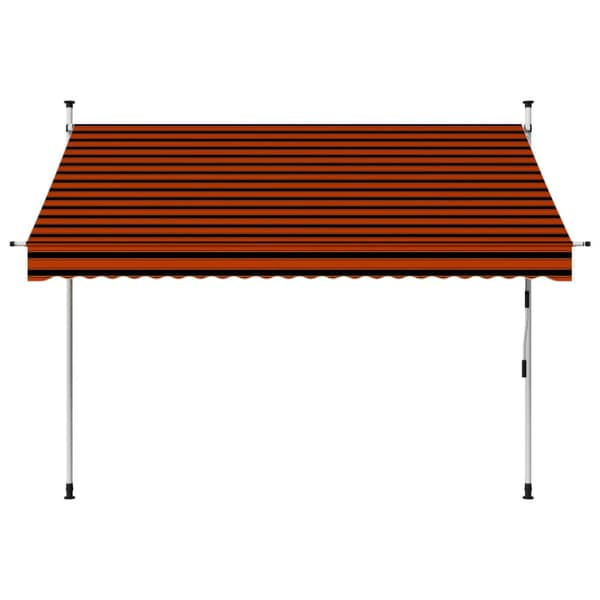 Markiser - Living manuel foldemarkise 250 cm orange og brun