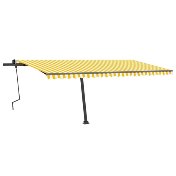 Markiisit - Living Vapaasti seisova sisäänkelattava markiisi 500x350 cm keltavalk.