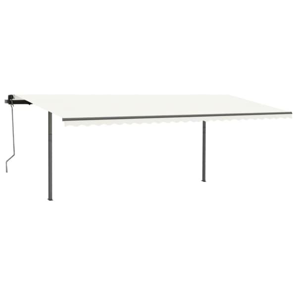Markiisit - Living Manuaalisesti kelattava markiisi tolpilla 3,5x2,5 m kerma