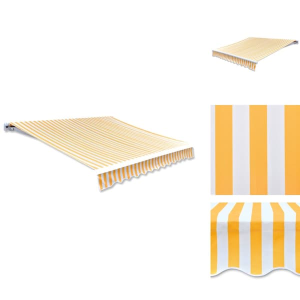 Markiser - Living markisedug 450x300 cm orange og hvid