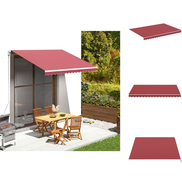 Markiser - Living Markisväv vinröd 3,5x2,5 m
