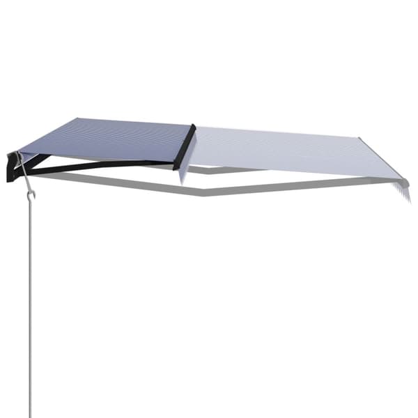 Markiser - Living Markis automatiskt infällbar 600x300 cm blå och vit