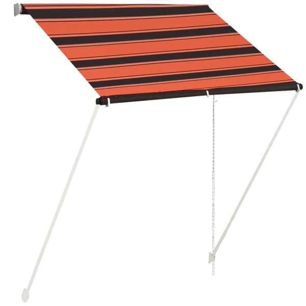Markiisit - Living Sisäänkelattava markiisi 150x150 cm oranssi ja ruskea