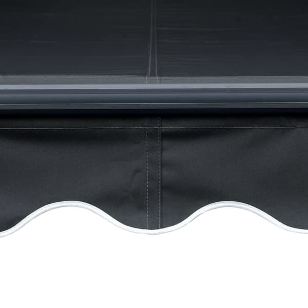 Markiser - Living Infällbar markis med vindsensor & LED 600x300 cm antracit
