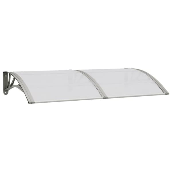 Markiser - Living dørbaldakin 150x75 cm polycarbonat grå