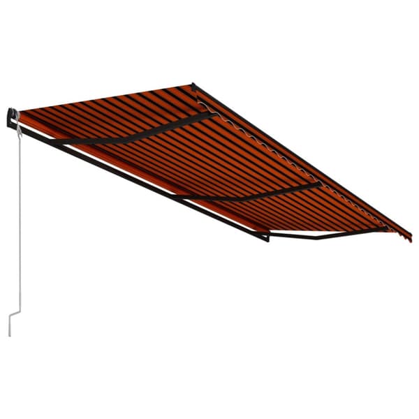 Markiser - Living Markis automatiskt infällbar 600x300 cm orange och brun