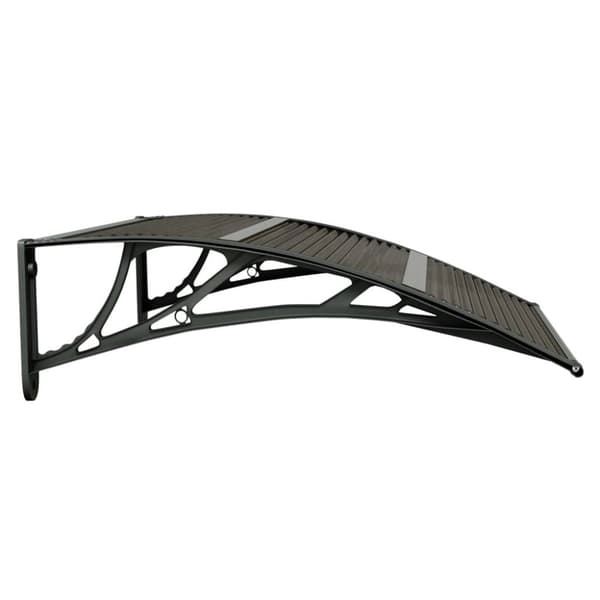 Markiser - Living dørbaldakin 80x75 cm polycarbonat sort