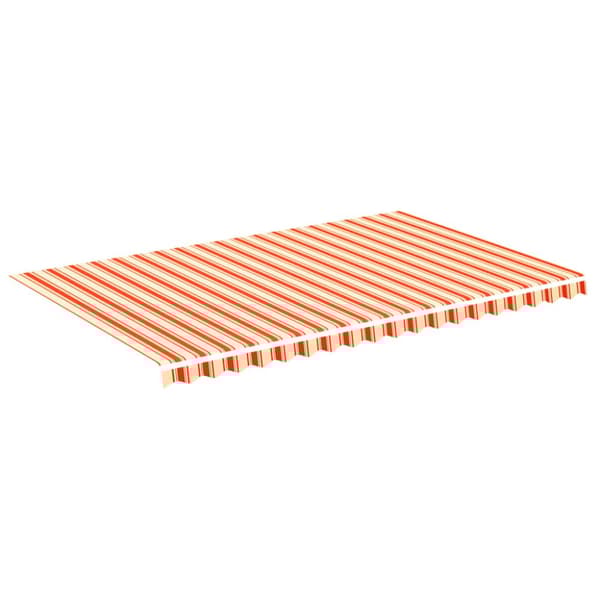 Markiser - Living udskiftningsdug til markise 5x3 m gul og orange