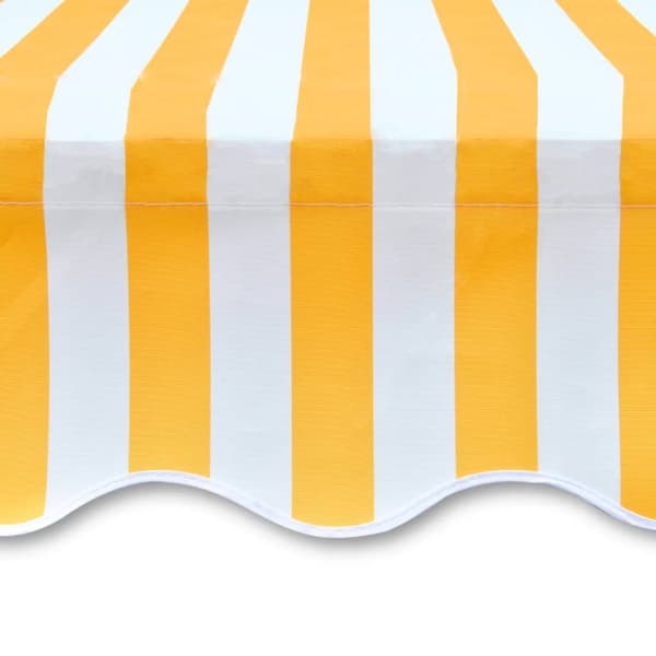 Markiser - Living markisedug 350x250 cm orange og hvid