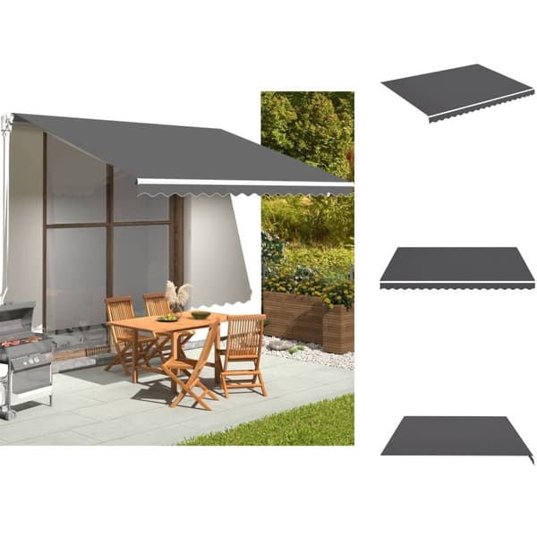 Markiser - Living Markisväv antracit 4,5x3,5 m
