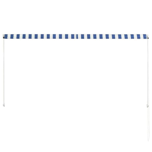 Markiisit - Living Sisäänkelattava markiisi 250x150 cm sininen ja valkoinen