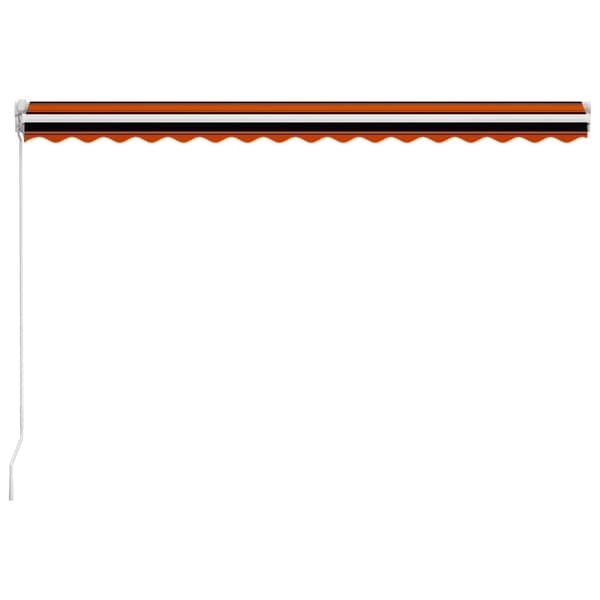 Markiisit - Living Manuaalisesti kelattava markiisi 450x300 cm oranssi ja ruskea