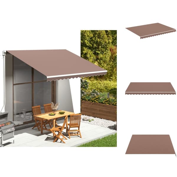 Markiser - Living Markisväv brun 4x3 m