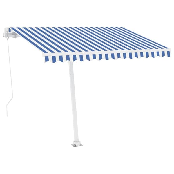 Markiisit - Living Vapaasti seisova sisäänkelattava markiisi 300x250 cm sin./valk.