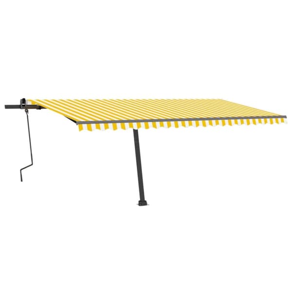 Markiser - Living Markis manuellt infällbar fristående 500x300 cm gul/vit