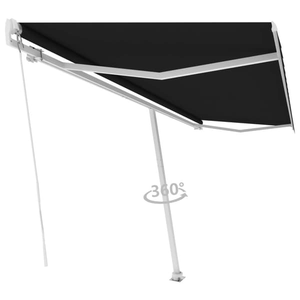 Markiser - Living Markis manuellt infällbar fristående 500x300 cm antracit