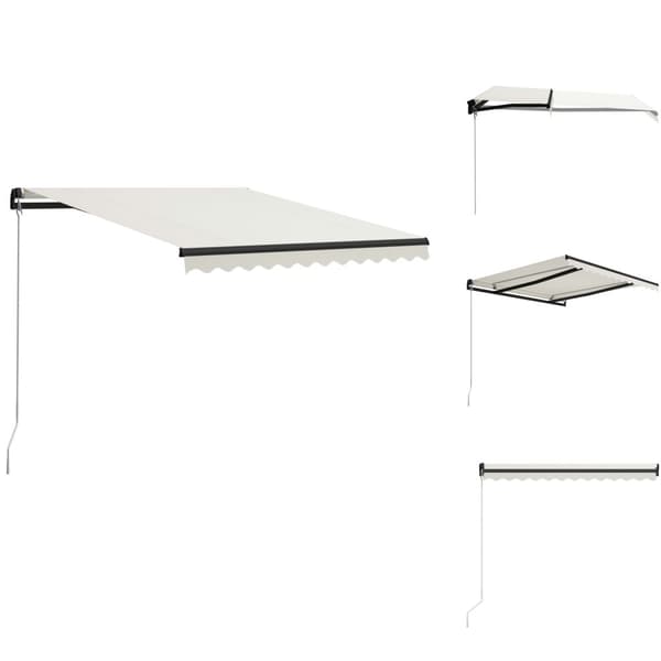 Markiser - Living foldemarkise manuel betjening 300x250 cm cremefarvet