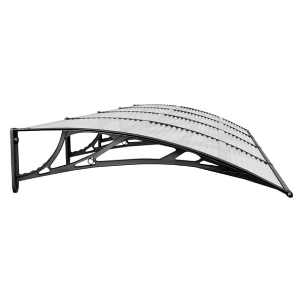 Markiser - Living Entrétak svart 350x100 cm polykarbonat