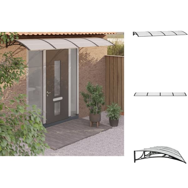 Markiser - Living Entrétak svart 350x100 cm polykarbonat