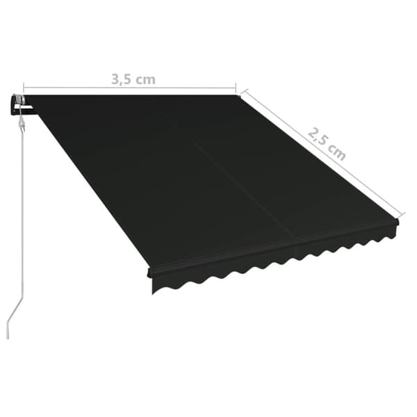 Markiser - Living Markis automatiskt infällbar 350x250 cm antracit