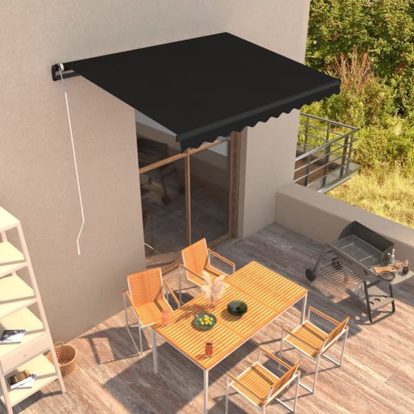 Markiser - Living Markis automatiskt infällbar 350x250 cm antracit