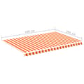 Miniatyrbillede 7 af 7: Markiser - Living udskiftningsdug til markise 4,5x3 m gul og orange