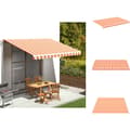 Miniatyrbillede 1 af 7: Markiser - Living udskiftningsdug til markise 4,5x3 m gul og orange