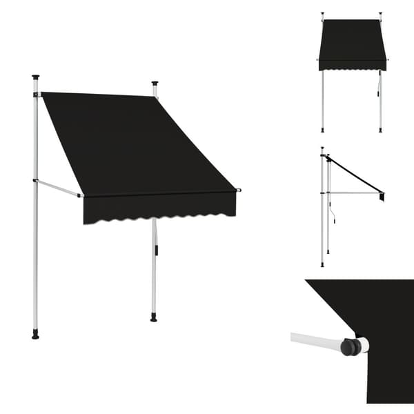 Markiser - Living Markis manuellt infällbar 100 cm antracit