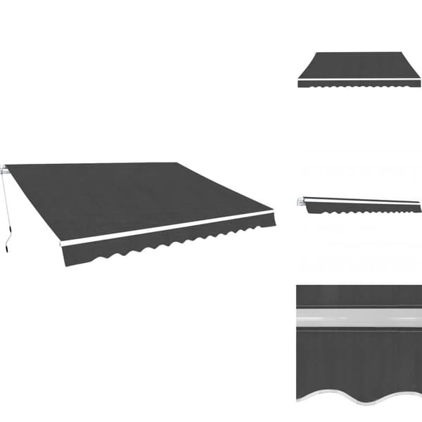 Markiser - Living Markis manuellt infällbar 450 cm antracit