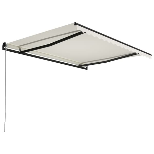 Markiser - Living Markis manuellt infällbar 400x300 cm gräddvit