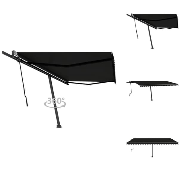 Markiser - Living Fristående markis manuell 500x300 cm antracit