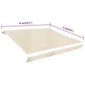 Miniatyrbild 6 av 6: Markiser - Living Markisduk 6 x 3 m gräddvit (utan ram)