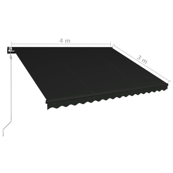 Markiser - Living foldemarkise automatisk betjening 400 x 300 cm antracitgrå