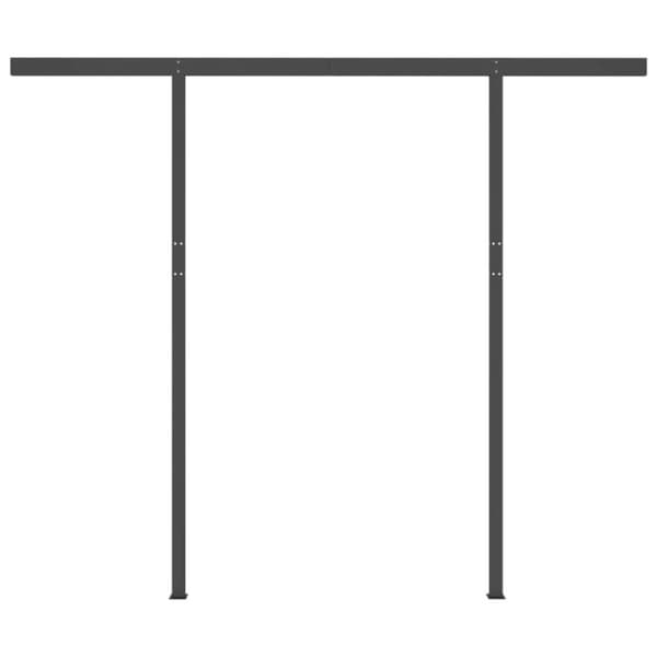 Markiser - Living Markis manuellt infällbar med LED 3,5x2,5 m antracit