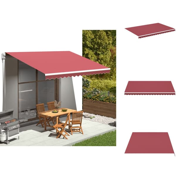 Markiser - Living Markisväv vinröd 4,5x3 m