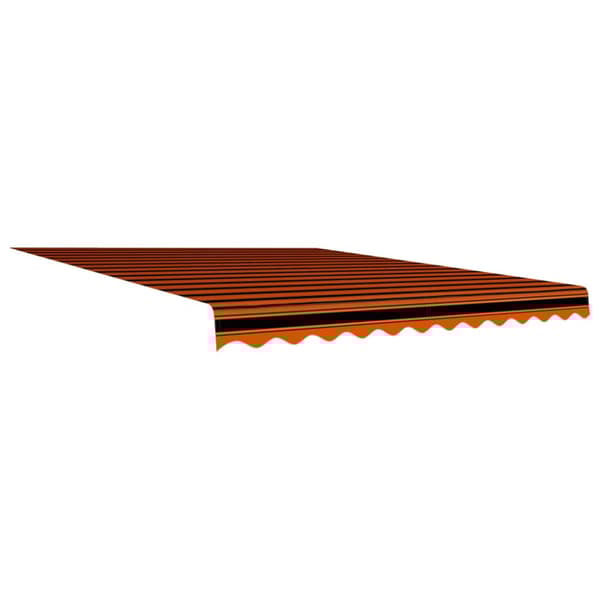 Markiser - Living markisedug 350x250 cm kanvas orange og brun