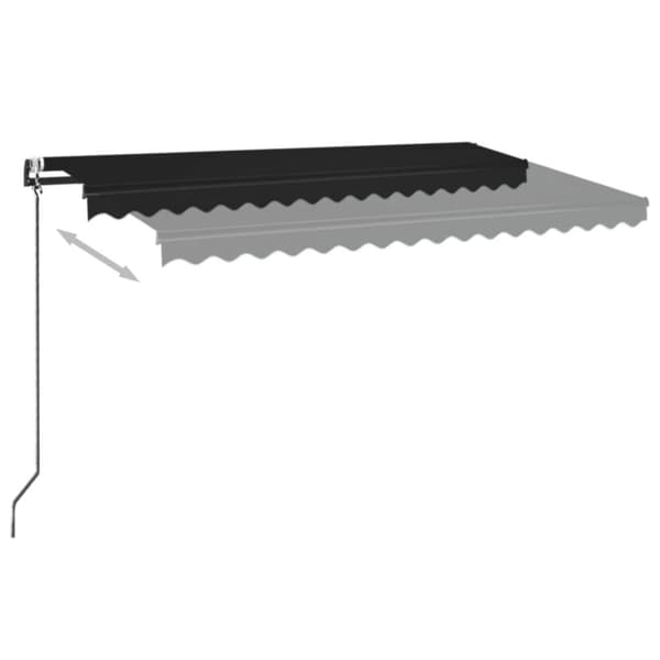 Markiisit - Living Automaattisesti sisäänkelattava markiisi 400x350 cm antrasiitti