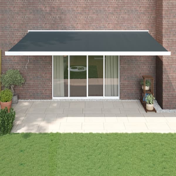 Markiser - Living foldemarkise 5x3 m stof og aluminium antracitgrå