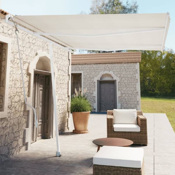 Markiisit - Living Vapaasti seisova sisäänkelattava markiisi 350x250 cm kerma