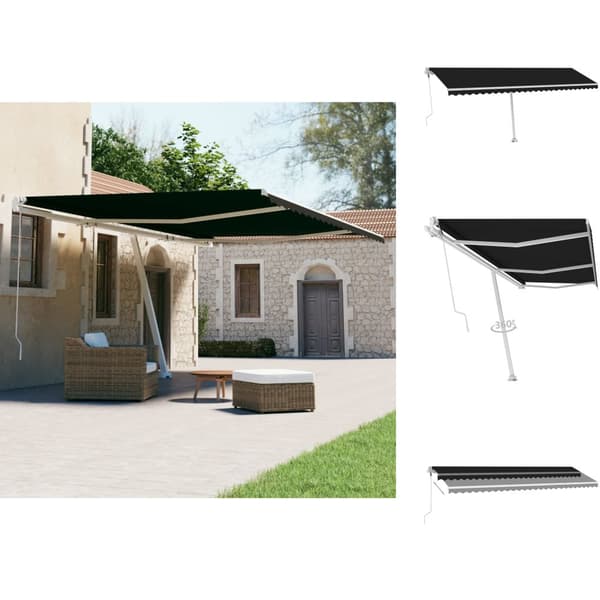 Markiser - Living Fristående automatisk markis 600x300 cm antracit