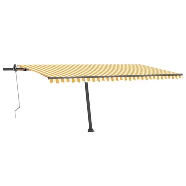 Markiisit - Living Sisäänkelattava markiisi LED/tuulisensori 500x300 cm keltavalk.