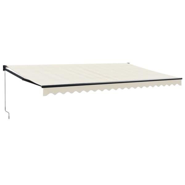 Markiser - Living foldemarkise manuel betjening 5x3 m stof aluminium creme