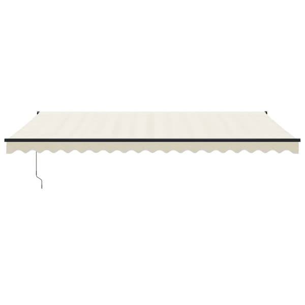 Markiser - Living foldemarkise manuel betjening 5x3 m stof aluminium creme