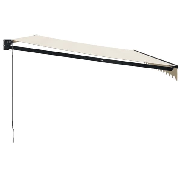 Markiser - Living foldemarkise manuel betjening 5x3 m stof aluminium creme