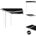 Miniatyrbild 1 av 10: Markiser - Living Markis manuellt infällbar med LED 3x2,5 m antracit