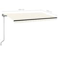 Miniatyrbillede 9 af 9: Markiser - Living markise 400x350 cm automatisk betjening cremefarvet